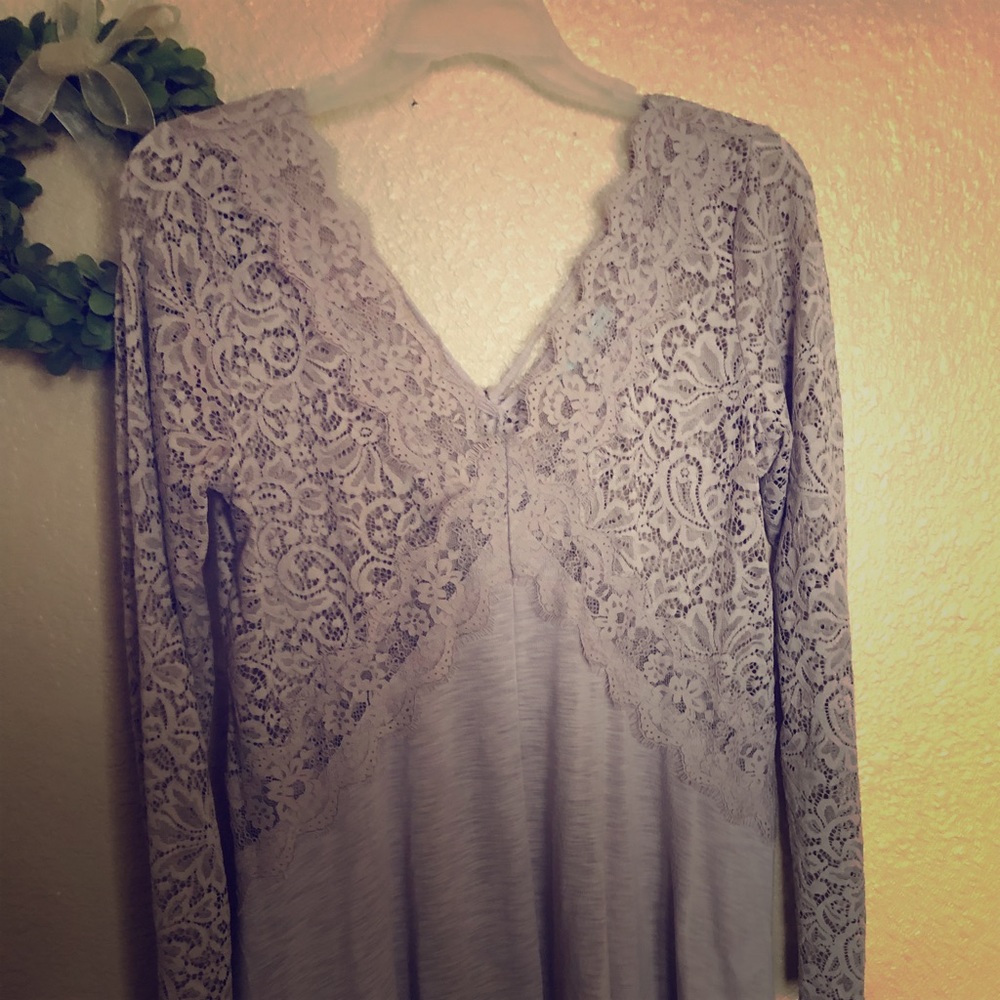 Open back lace top